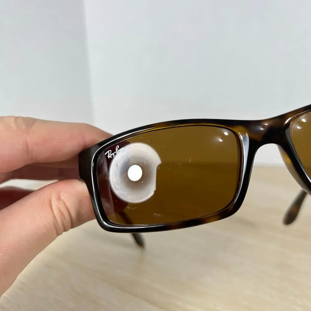 Ray-Ban RB4151 710 Sunglasses Tortoise Rectangular READ DESC 59-17-140 ITALY